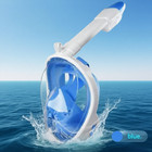 Swimming Mask Full Face Anti-fog Snorkelling Scuba Diving Mask Goggles Blue
