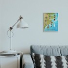 Stupell Industries Map Of Lighthouses In North Carolina Coastal Design  Desig   