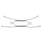 Adjustable Spring Plate Hanger Sleek Silver Design Sturdy Wire Construction