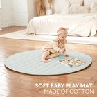 Stylish Baby Play Mat - Soft Cotton Crawling Mat Creates A Great Play Gym Are   