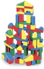 Melissa   Doug Wooden Building Blocks Set - 100 Blocks In 4 Colors And 9 Shapes