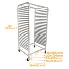 25 Pan End Load Bun Commercial Dough Baking Full Sheet Bakers Bakery Rack