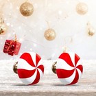 2-20pcs Christmas Peppermint Knob Covers Door Handle Cabinet Drawer Decor Xmas
