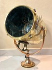 Salvaged Brass Ship Signal Light Nautical Floor Lamp Vintage Maritime Spotlight
