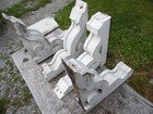 Lot Of 4 Antique Vintage Scroll Wood Corbels 19  By 17  By Width 3 11 16 