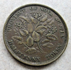 1856 Nova Scotia Half Penny Token   Sharp 