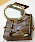 4  Antique Brass Magnifying Glass Vintage Nautical Adjustable Table D  cor Gift