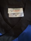 Brand New Xs Happy Chef Chef Coats Short Sleeve Blue Black