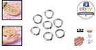 Open Jump Rings 5mm 1000 Pcs Stainless Steel 1mm Wire Jewelry Connectors