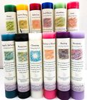 Healing Crystal Journey Reiki Energy Candle Herbal Magic Pillar - Free Ship