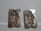 Santa Claus Metal Chocolate Candy Mold Old Saint Nick Nicholas Christmas Vintage