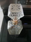 Vintage Clear Cut Glass Liquor Bottle decanter Federal Law Forbids Sale