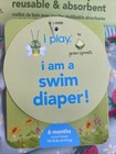 Iplay Swimsuit Diaper Reusable   Absorbent Strawberry Print 6 Month 10-18 Lbs 