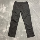 Butter Soft Stretch Scrub Pants Womens Small Black Cotton Poly Split Hem