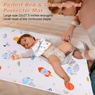 Baby Portable Changing Pad Waterproof Diaper Changing Mat Travel 3 Pack Washa   