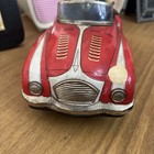 Vintage Marusan Smoky Joe Tin Litho Race Car Cute 8   x4    Battery Friction Nice 