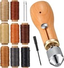 12 Pcs Leather Sewing Awl Kit Hand Stitcher Including Handheld Sewing Repair    