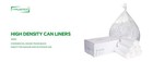 45-48 Gallon Clear Trash Can Liners - 43  X 48  - High Density Garbage Bags -