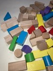 Wooden Blocks Toy Set 75   Piece Classic Building Block Toys Kids