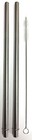 2 Replacement Straws Stainless Steel Reusable Washable Drinking Fits Starbucks