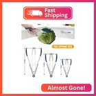 Hotec Premium Stainless Steel Locking Kitchen Tongs With Silicon Tips  Set Of 3-