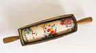 Pioneer Woman Painted Meadows Ceramic Rolling Pin With Acacia Wood Handles
