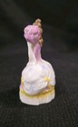 Vintage Porcelain-crown Top  Victorian Lavender Dress Lady Perfume Bottle