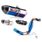 Exhaust Mid Link Pipe Muffler Tips 420mm System For Bmw G310r G310gs 2016-2023