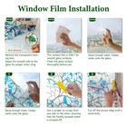 Window Film Stained Glass Decorations Static Clings Sticker For Home Room