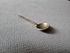 Antique Russian Enamel Mini Salt Spoon 875 Silver Marked    