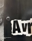 Avril Lavigne 22 25   x34 5    B w Poster 2002 Let Go Era Vintage Nos Funky