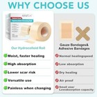 Medical Grade Hydrocolloid Roll  2in X 12ft  - 2in 12ft  Clear