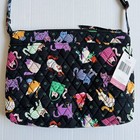 Vera Bradley Herding Cats Purse Large Hipster Bag   New With Tag