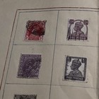 Interesting India Stamp Collection On Folded Paper Page All Different Collection