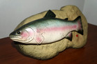 Vintage Gemmy 1999 Travis The Singing Trout Do Wah Diddy   Rock The Boat
