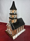 Byron Molds 1984 Ceramic Village  church House Christmas Painted Vintage