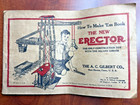 Vintage Erector Set Parts Lot W  Manuals   150 Pcs  Wheels Girders Motor     1930s