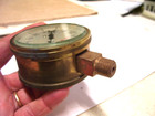 Antique Brass U s  Gauge Co  Ny  0-50 Pressure   Us Navy  Brass Body