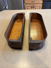Vtg Antique Treadle Sewing Machine Drawer Set Of 2 Wooden Cabinet Left   Right