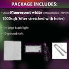 Glow In The Dark White 1000 Sqft Uncut Giant Spider Web Halloween Decorations   