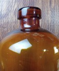 Place   Time A New Leaf Amber Glass Bottle 9  X 6 
