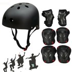 7pcs Set Helmet Knee Elbow Adult Teens Skateboard Safety Protective Gear S M L