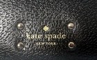 Kate Spade Wellesley 6 Ring Black Zip Around Black Leather Organizer Planner