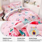 Wajade Kids Pink Princess Comforter Set Bed In A Bag Twin Size 7 Piece Prince   