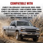 Andplay Grille Trims Compatible With Fit Silverado 1500 2003-2006  Black 
