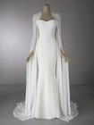 Chiffon Wedding Long Shawls White Ivory Jackets Bolero Women Bridal Cape Cloak