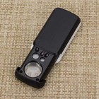 30x 60x 90x Jewelers Eye Glass Loupe Pocket Magnifier With Ring Led Light