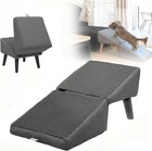 2-in-1  Foldable Separate Dog Ramp  Multi-functional Heavy-duty Pet Staircase