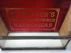 Vintage M Hohner s Store Glass Harmonica  Display Case