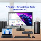 Kvm Switch Vga 4 Port - Vga Kvm Switch For 4 Computers Share 1 Monitor   3 Usb